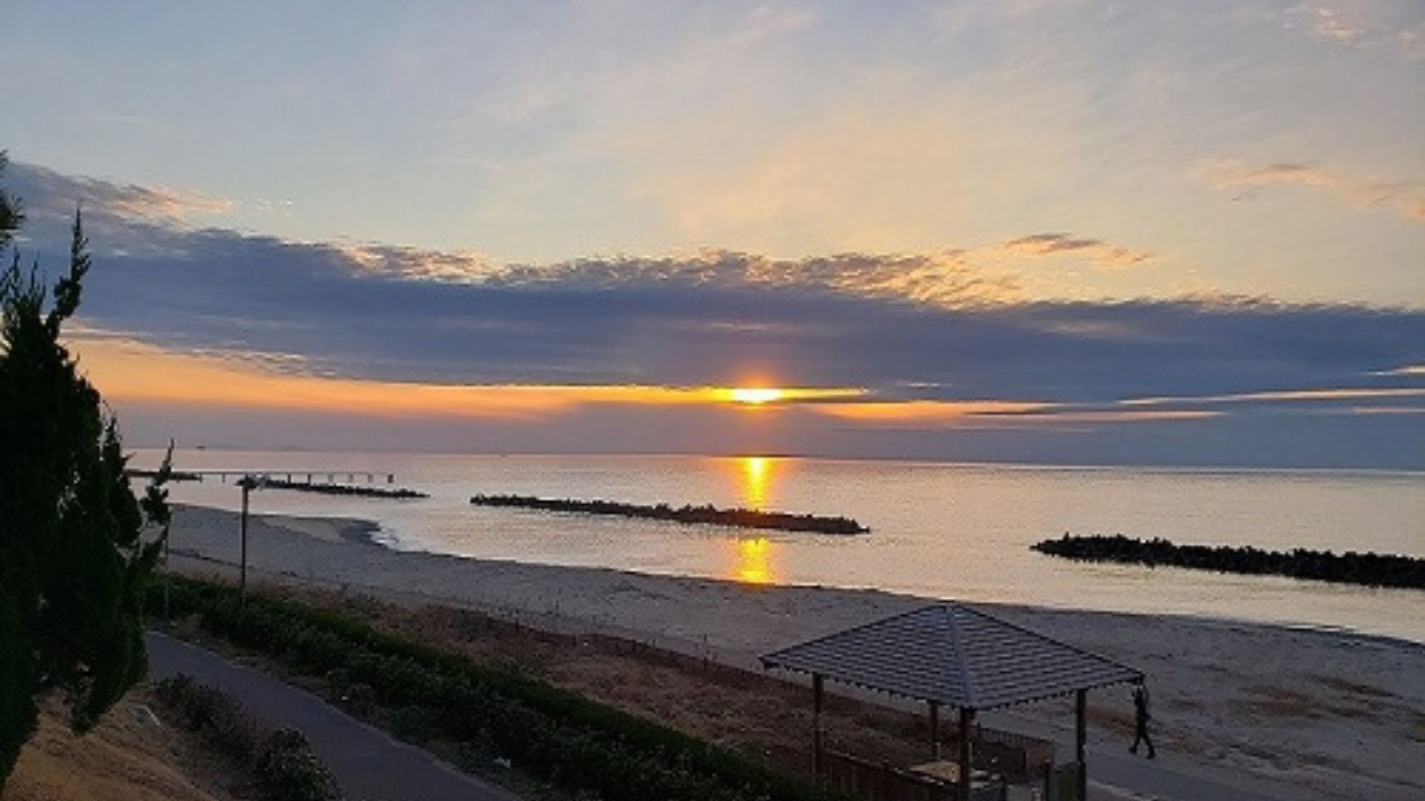  【日本海に沈む夕日】2月