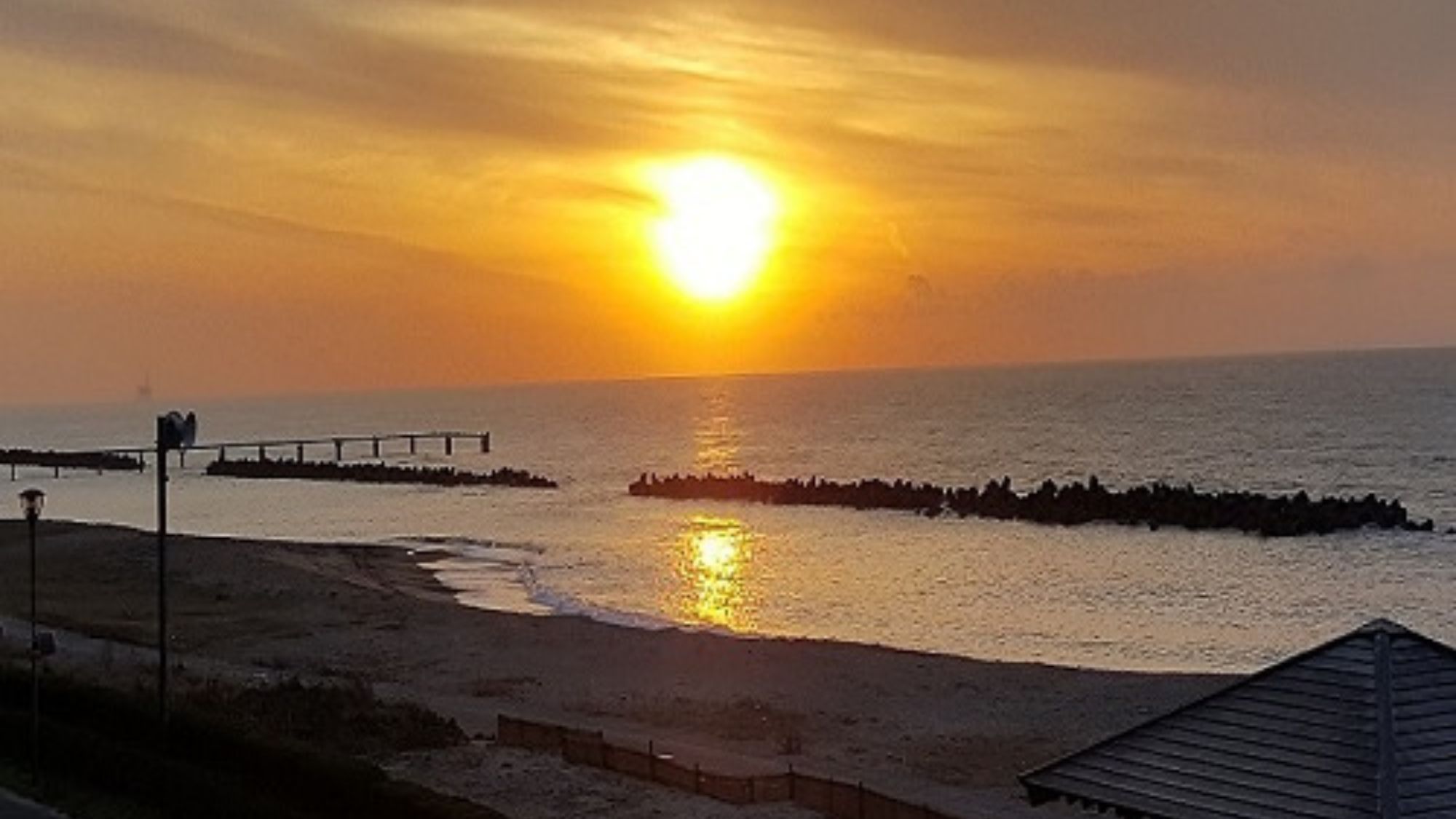  【日本海に沈む夕日】12月