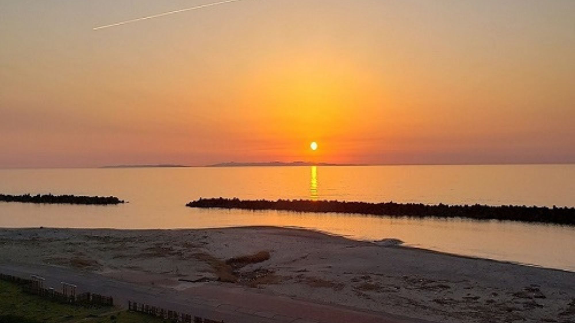  【日本海に沈む夕日】3月