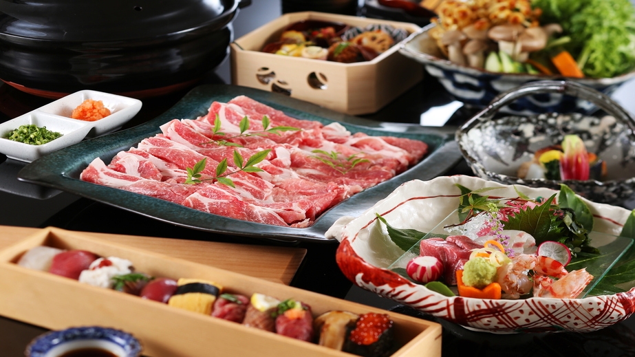 【神戸ポーク一人鍋会席プラン】  特製出汁×極上ポン酢＝とろける旨味　ご堪能ください