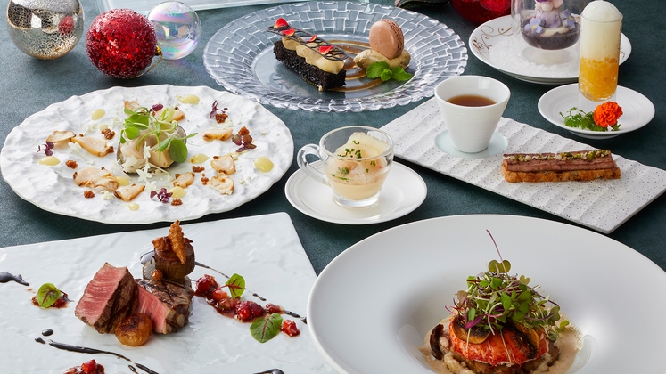 ＜クリスマス2025＞ノクターン★ホテル最上階レストランでXmas特別ディナー＆朝食ブッフェ