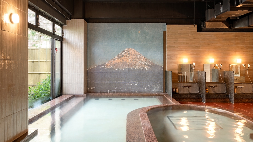 大浴場（リニューアル）富士山モザイクタイル