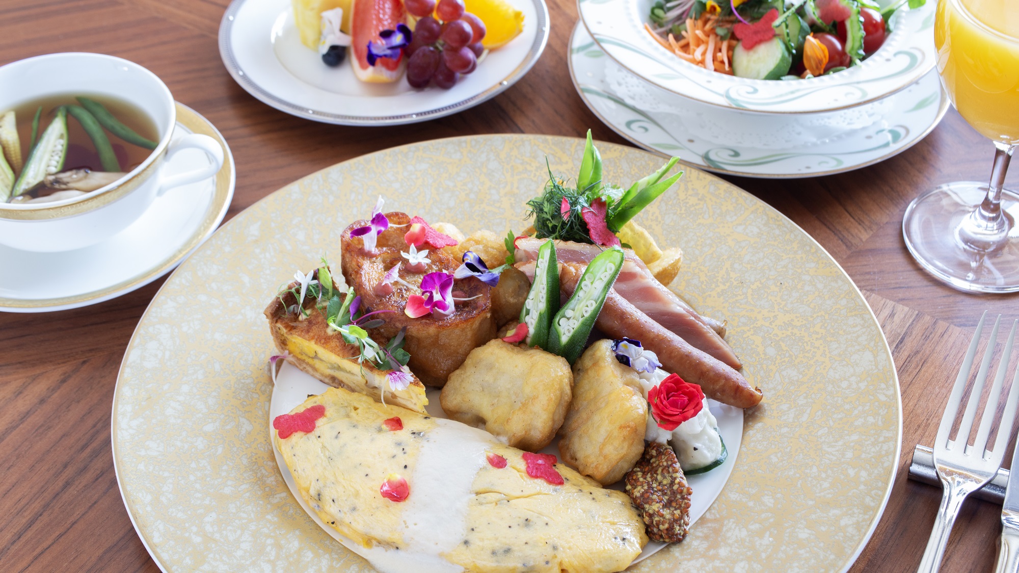 ルームサービス朝食　洋食（イメージ）