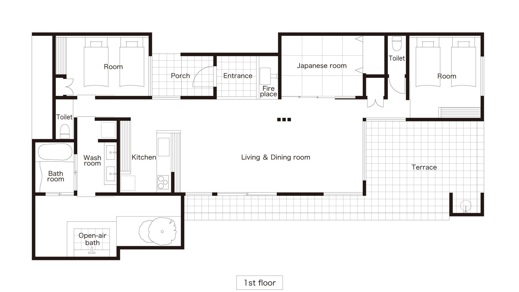 Grace modern ONSEN 間取り