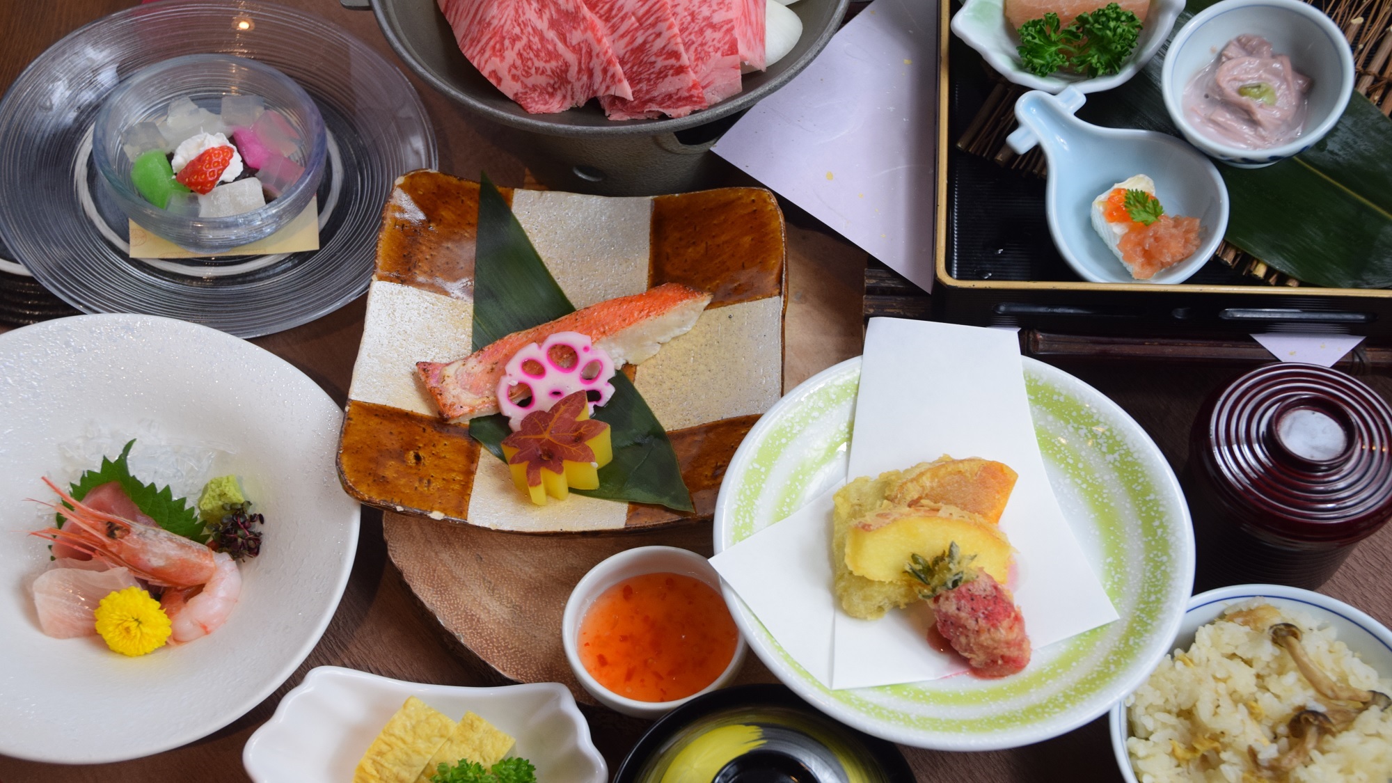 日本料理『やまぼうし』一つ星：季節の和会席