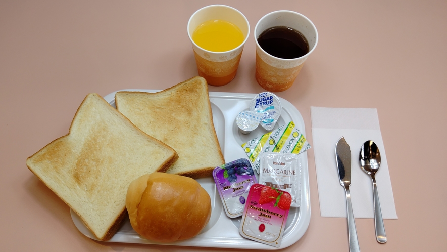 ◆ご宿泊のお客様に無料の軽朝食（パン・ドリンク）をご用意しております