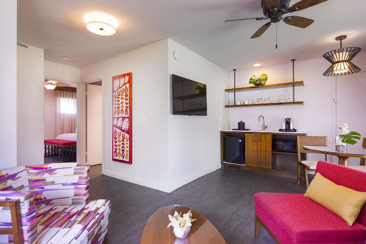 1キングベッド コテージ  リビングエリア 一例