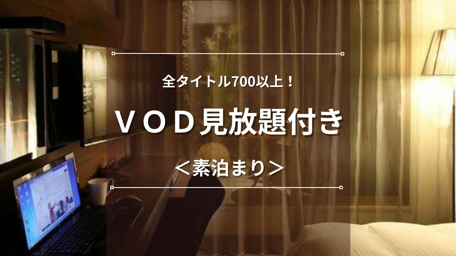 【ＶＯＤ見放題付き】全タイトル700以上を無料で見放題！お部屋でゆっくりのんびりステイ＜素泊まり＞