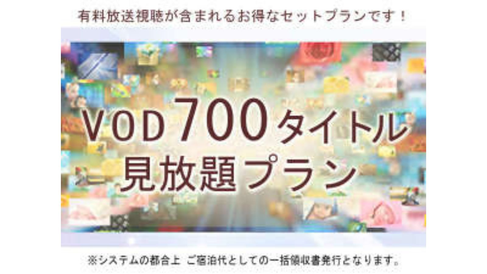 ＶＯＤ見放題付き