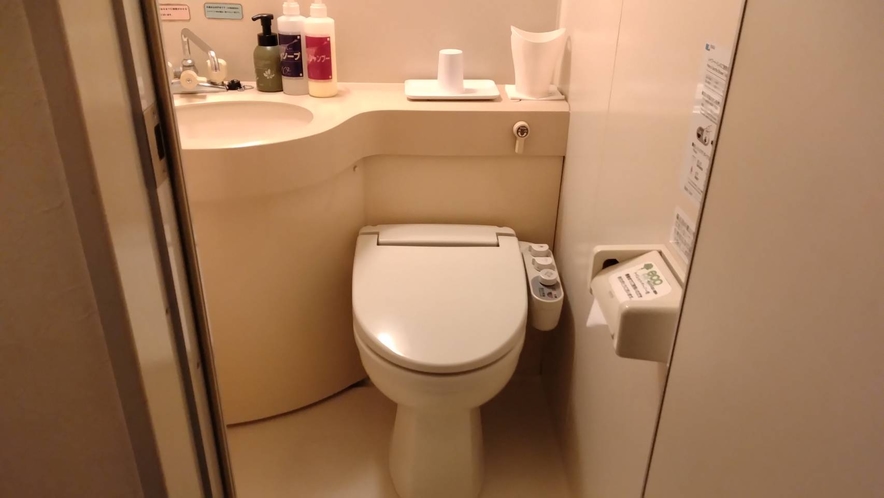 【3・4・5F客室トイレ】全室洗浄機能完備