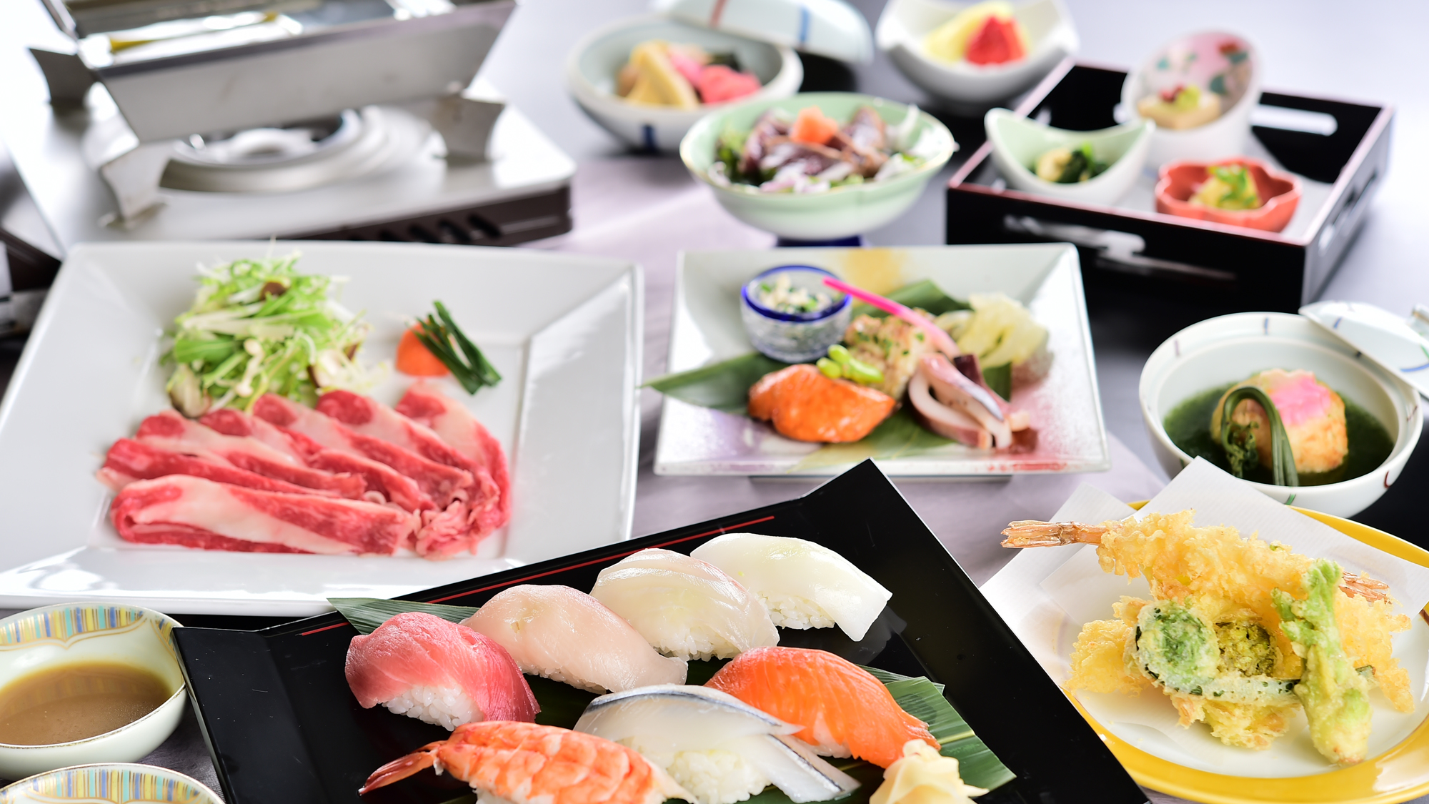 寿司・天婦羅・肉料理 食べ放題 プラン