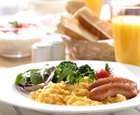 当館人気ブッフェスタイルの朝食