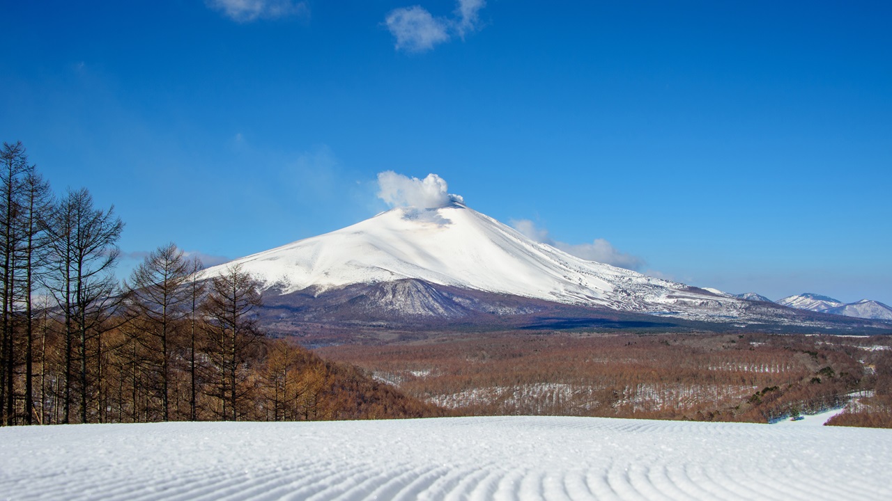 早朝の軽井沢スノーパーク
