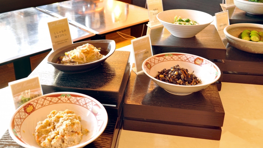 【朝食】朝食例　うの花・ひじき　体にやさしい食材も