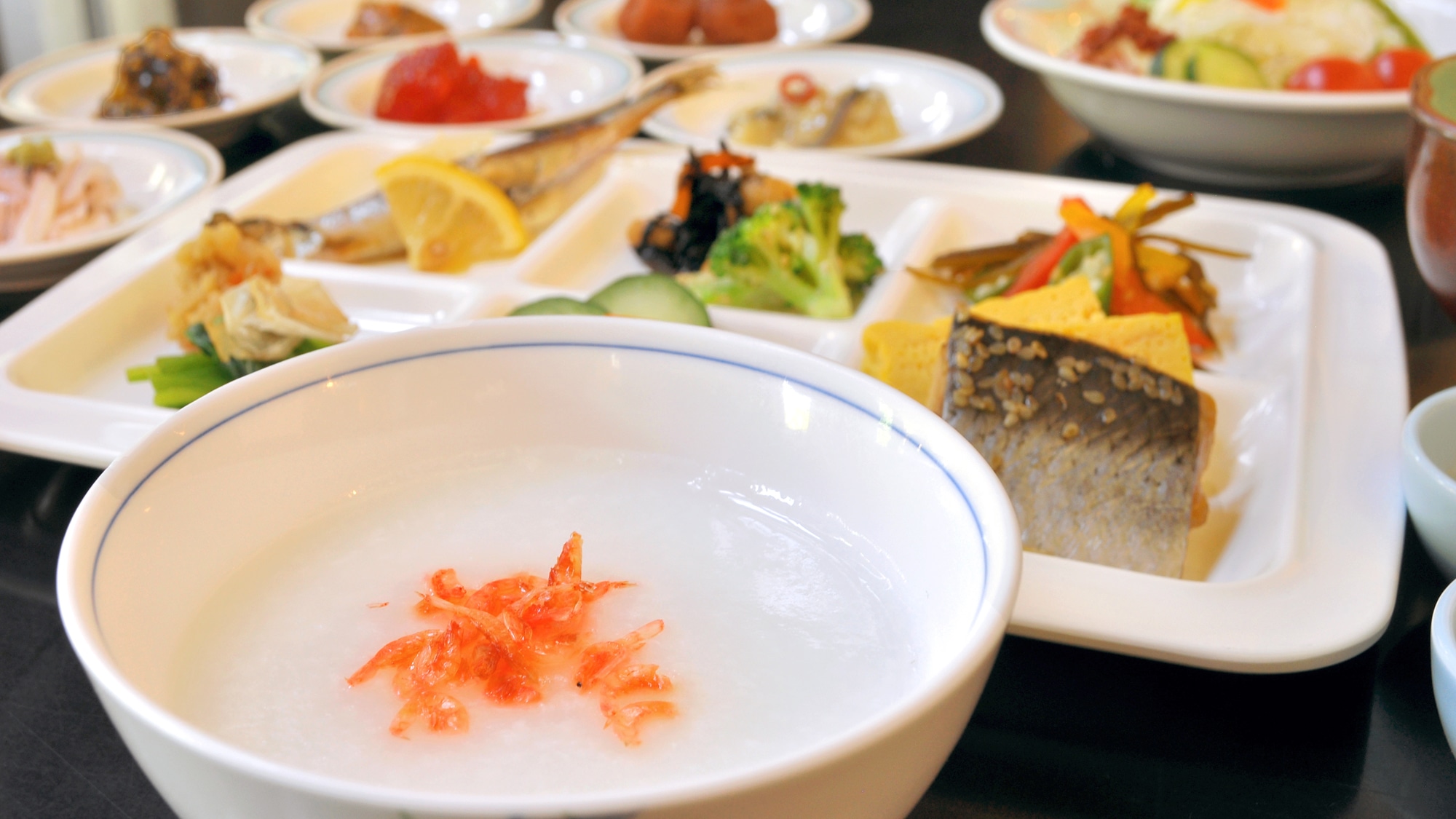 【朝食】北海道米「おぼろづき」おかゆ