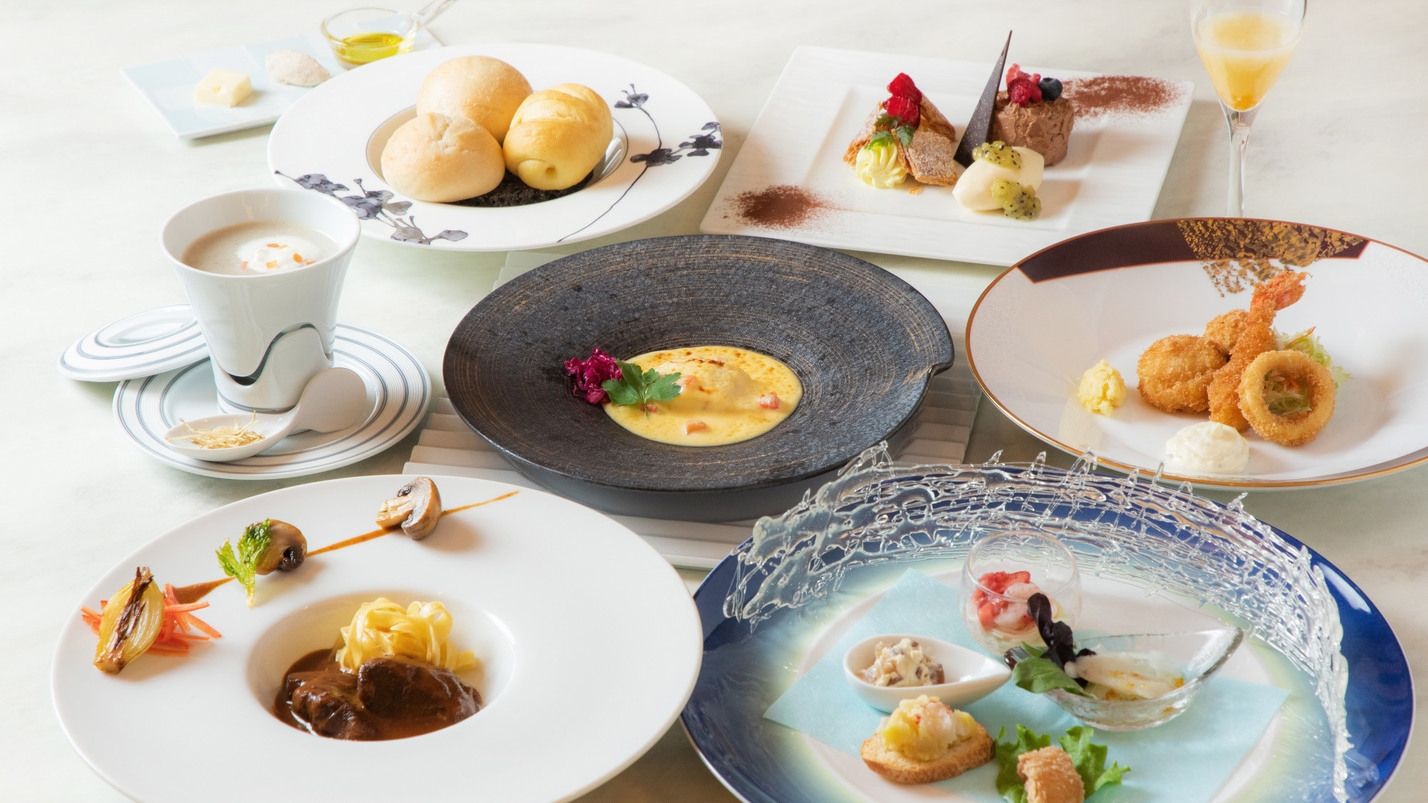 【室数限定】夕食アップグレード！洋食フルコースを特別に（夕：洋食／ 朝：バイキング）