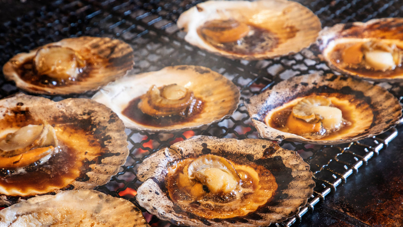 【2024年春/夕食】ホタテの貝焼き