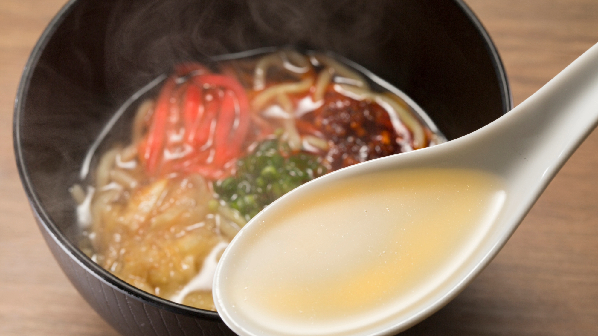 【青函市場・夕食一例】スープは料理長こだわりの出汁で専門店顔負けです。（季節により変更）