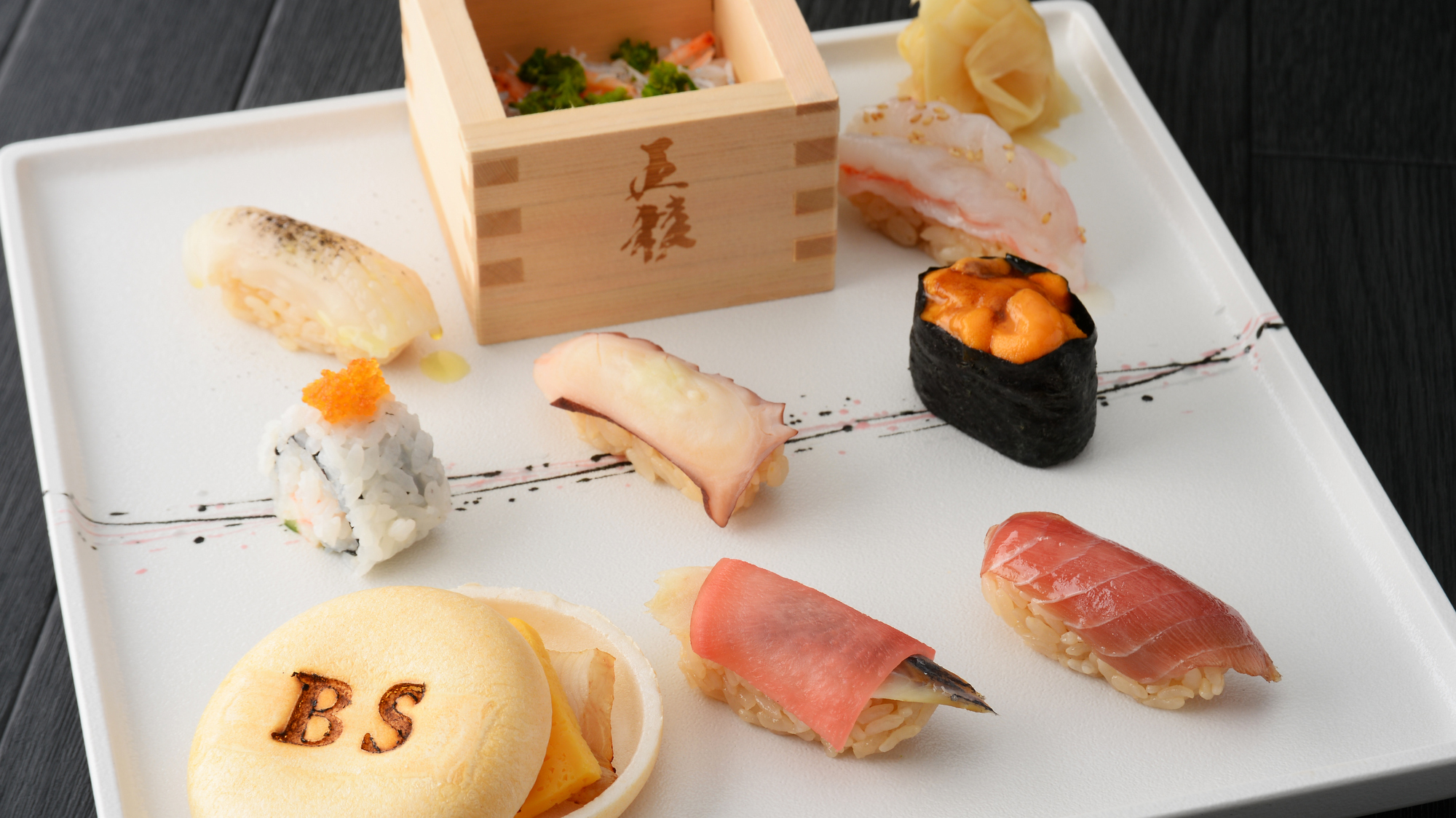 【BS2026春】SUSHI／イカ、桜海老＆しらす・菜の花の枡ちらし寿司、ウニの軍艦巻きなど