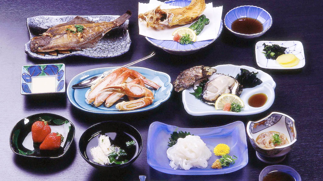 ≪磯魚会席≫海まですぐ！山陰の海の幸とこころ配りでおもてなし