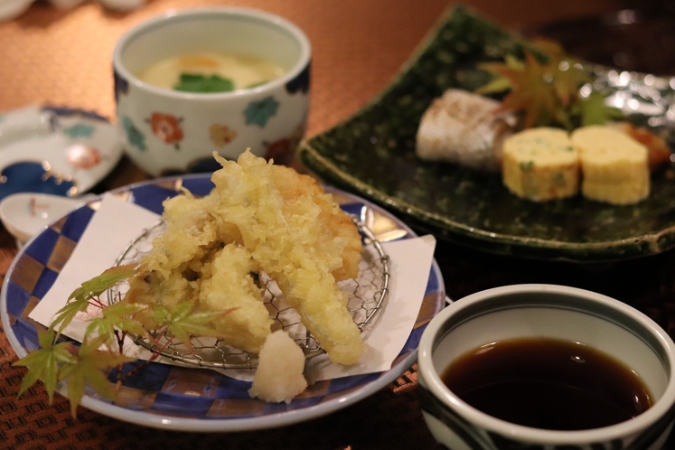 【割烹　東山】お子様夕食　お子様にも食べやすい内容です。