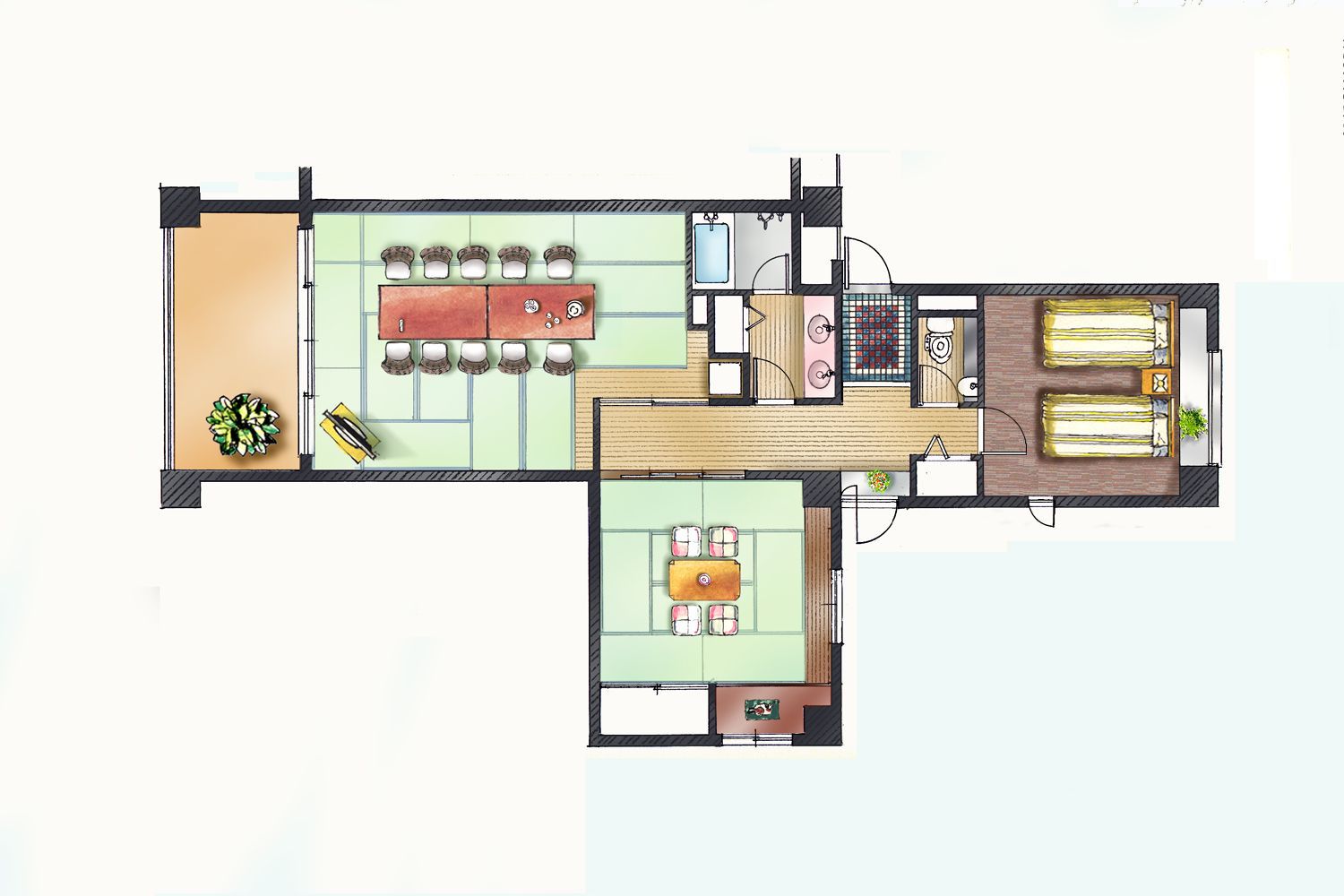 【ファミリールーム】間取り図