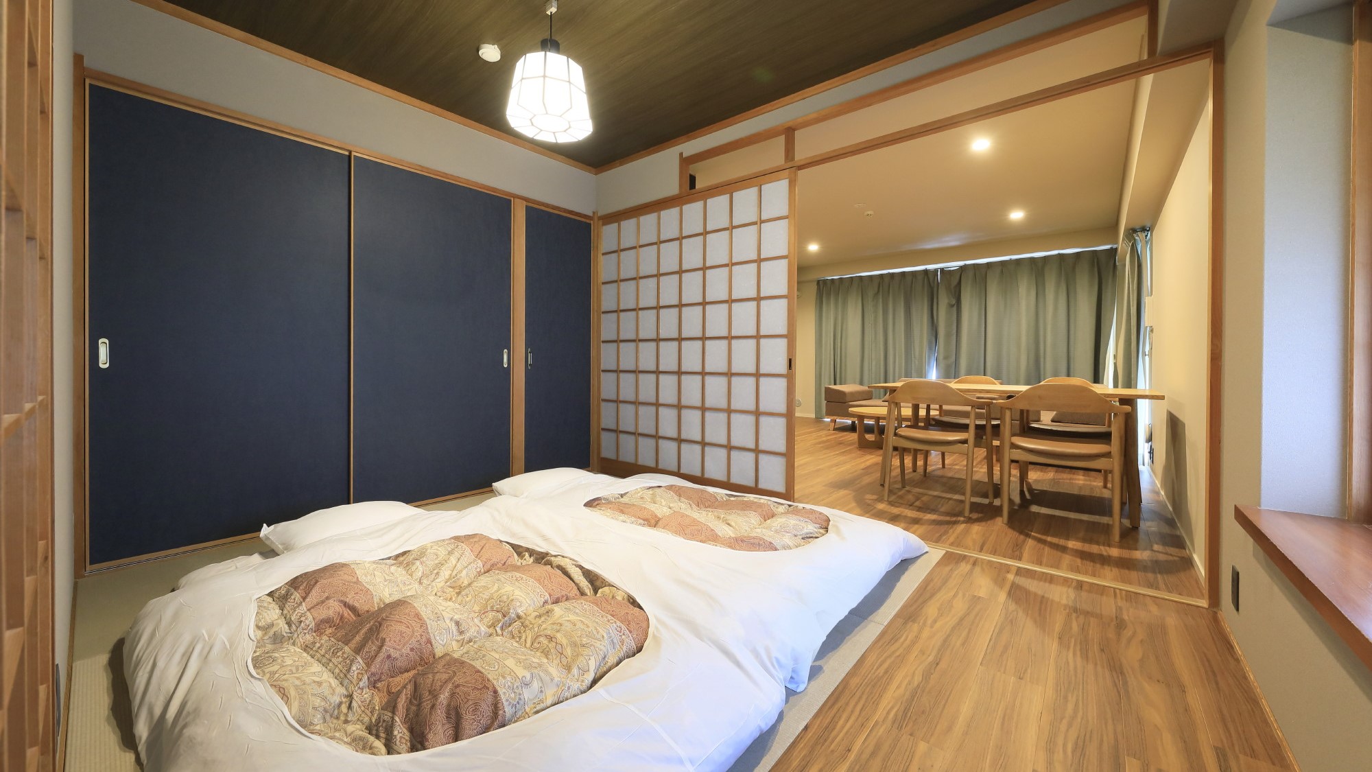 【和洋室】畳でくつろぎ、布団でゆっくり眠る和の空間