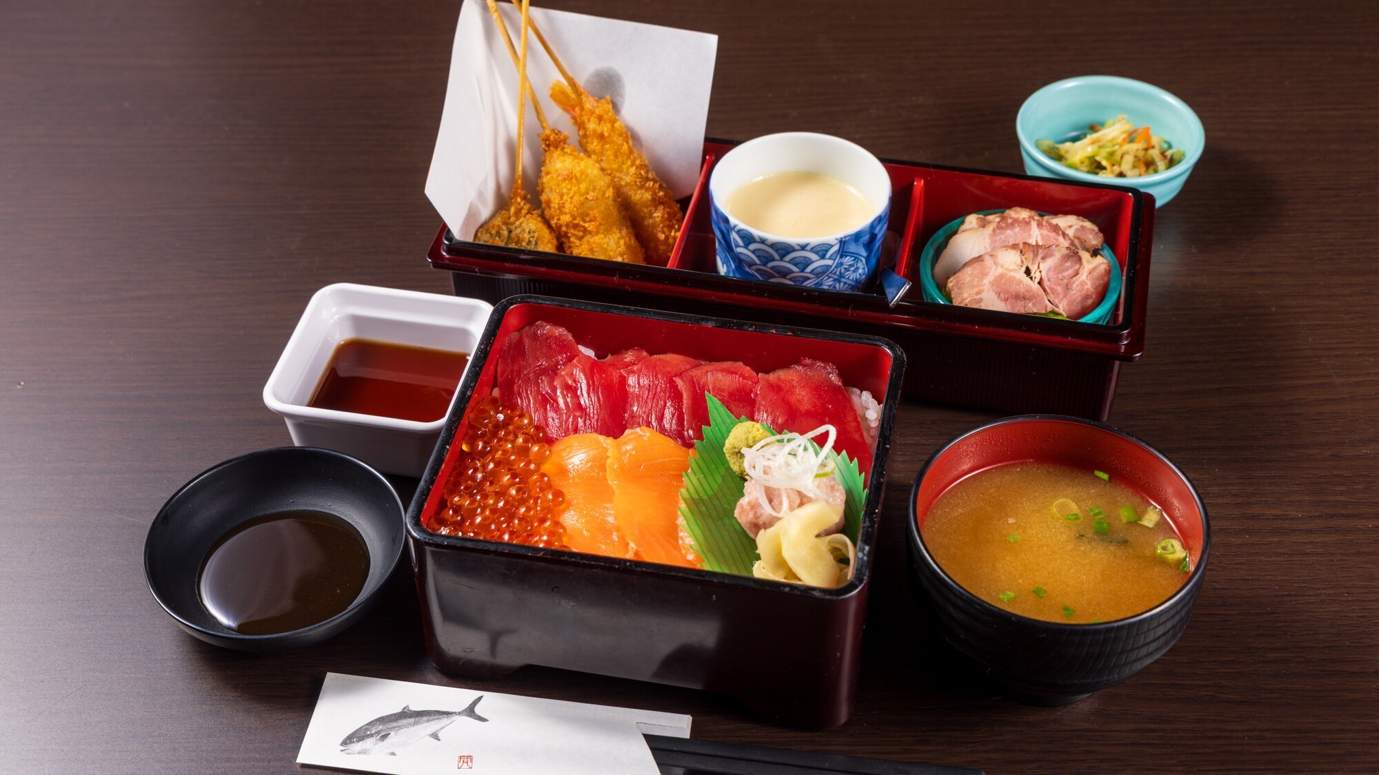 まぐろサーモンいくら御膳