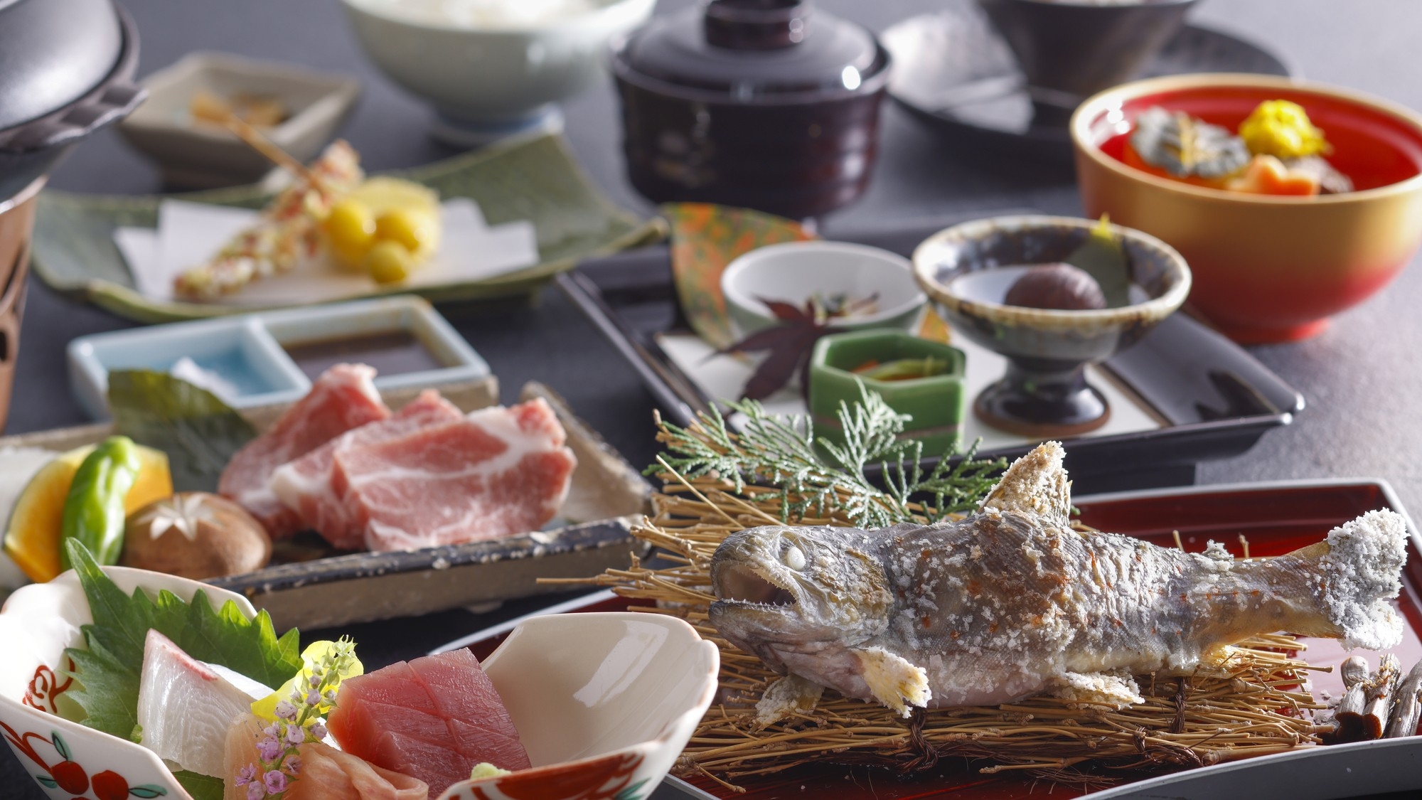 【スタンダード会席プラン】清流の川魚と季節の食材を味わう【ペット可】