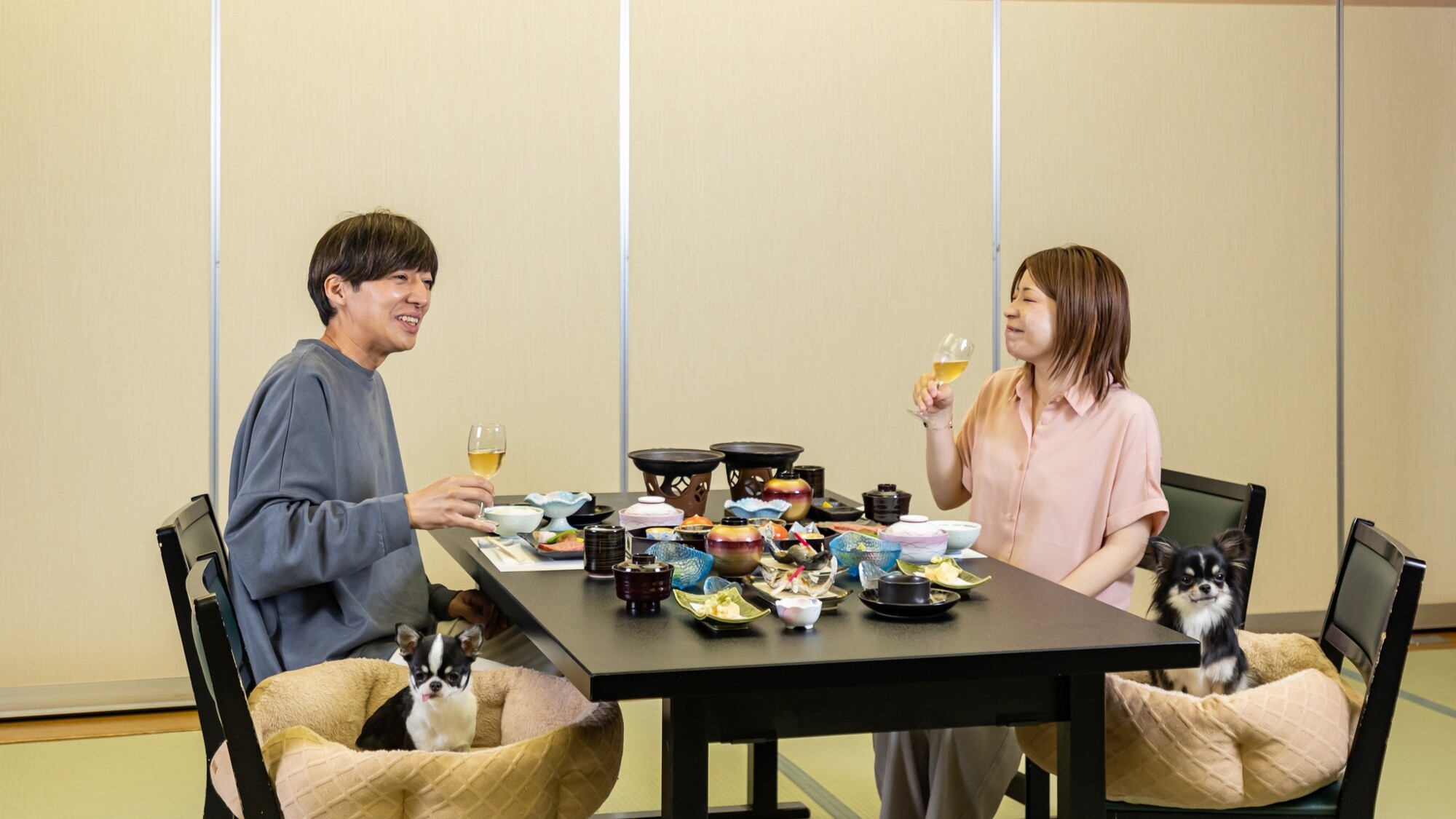 【7月平日限定】人気のプライベートドッグラン付お部屋確約！愛犬１頭無料＆松阪牛ディナープレゼント