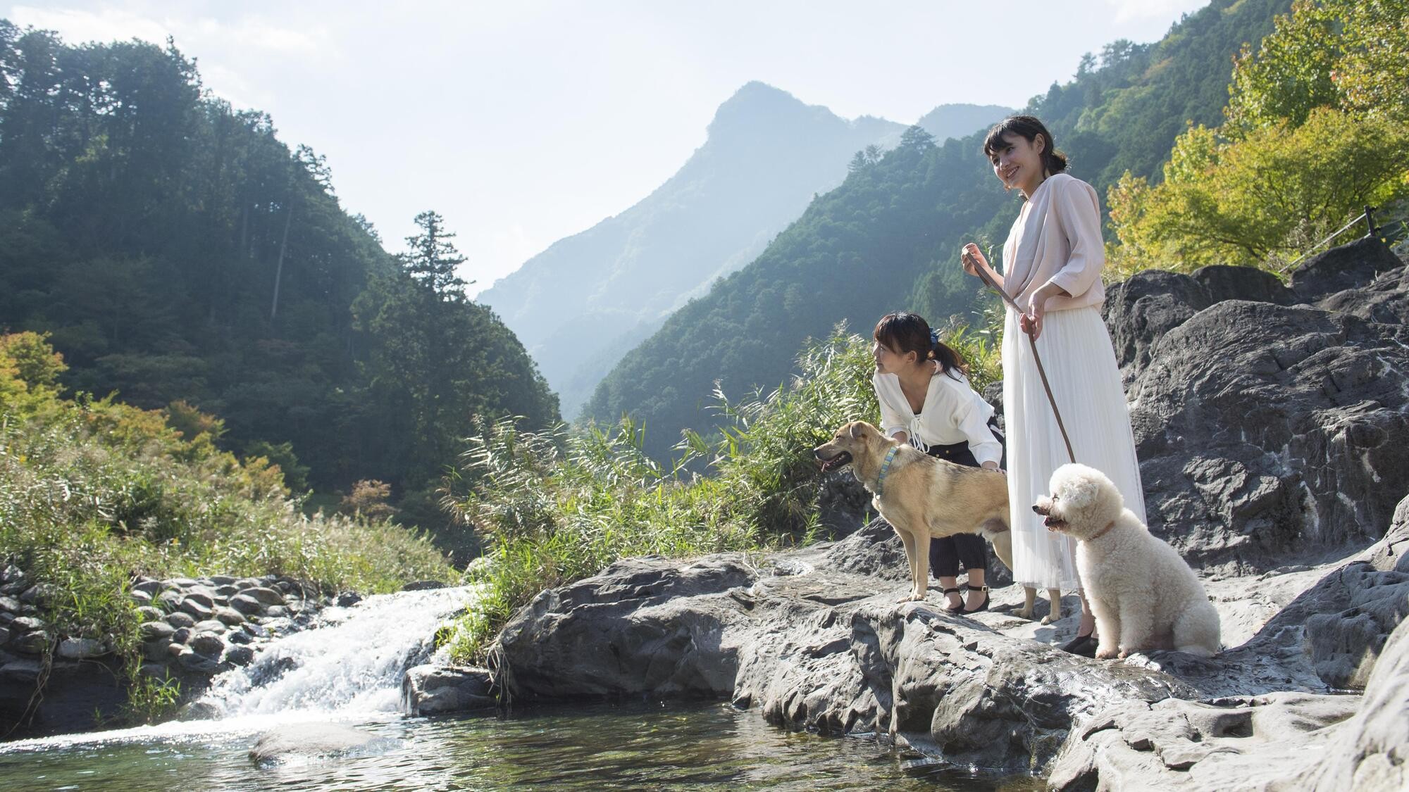 夏場の川遊びに最適