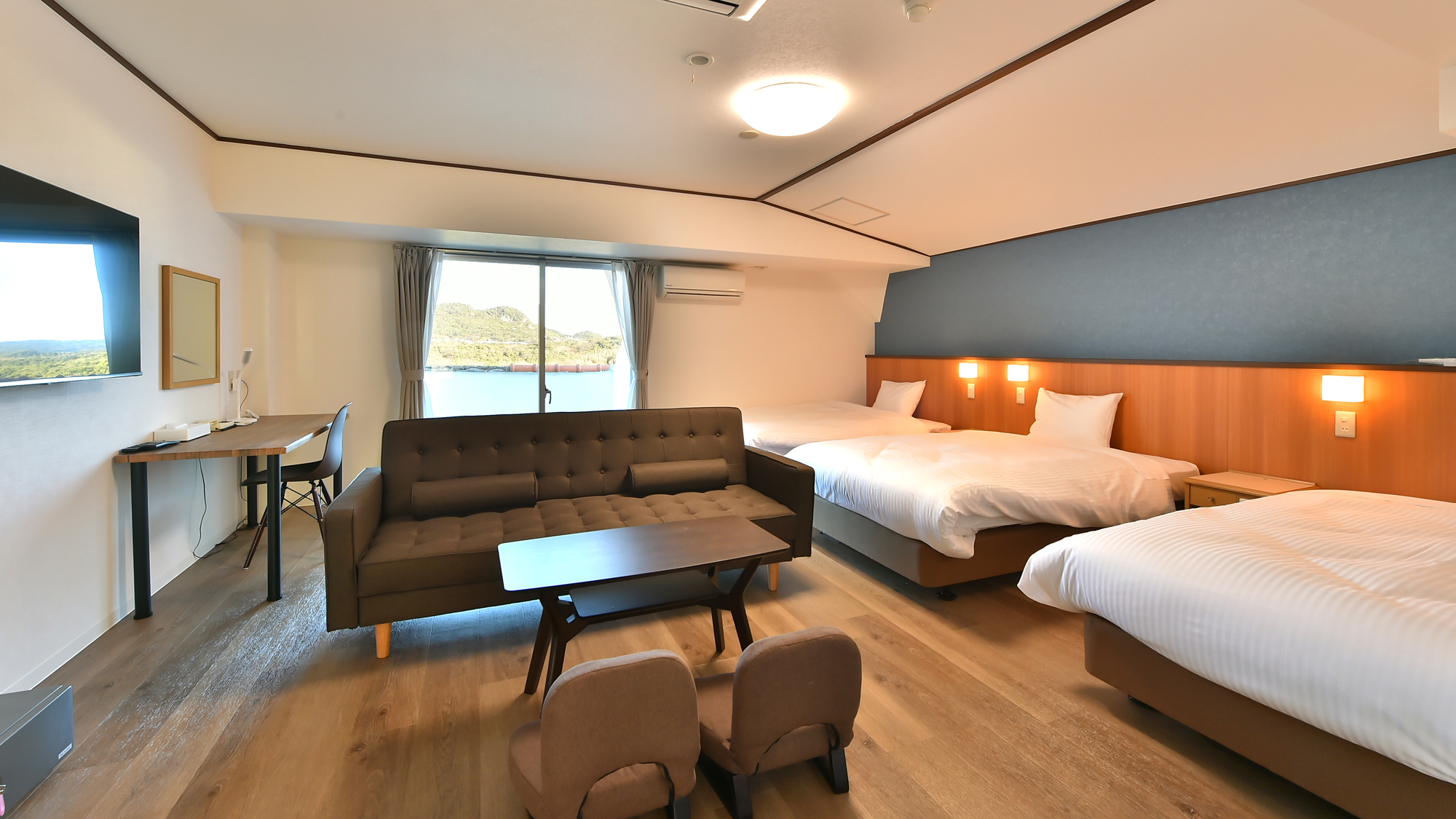 ファームビュー　4Fファミリールーム（3～4名）※ベッド3台