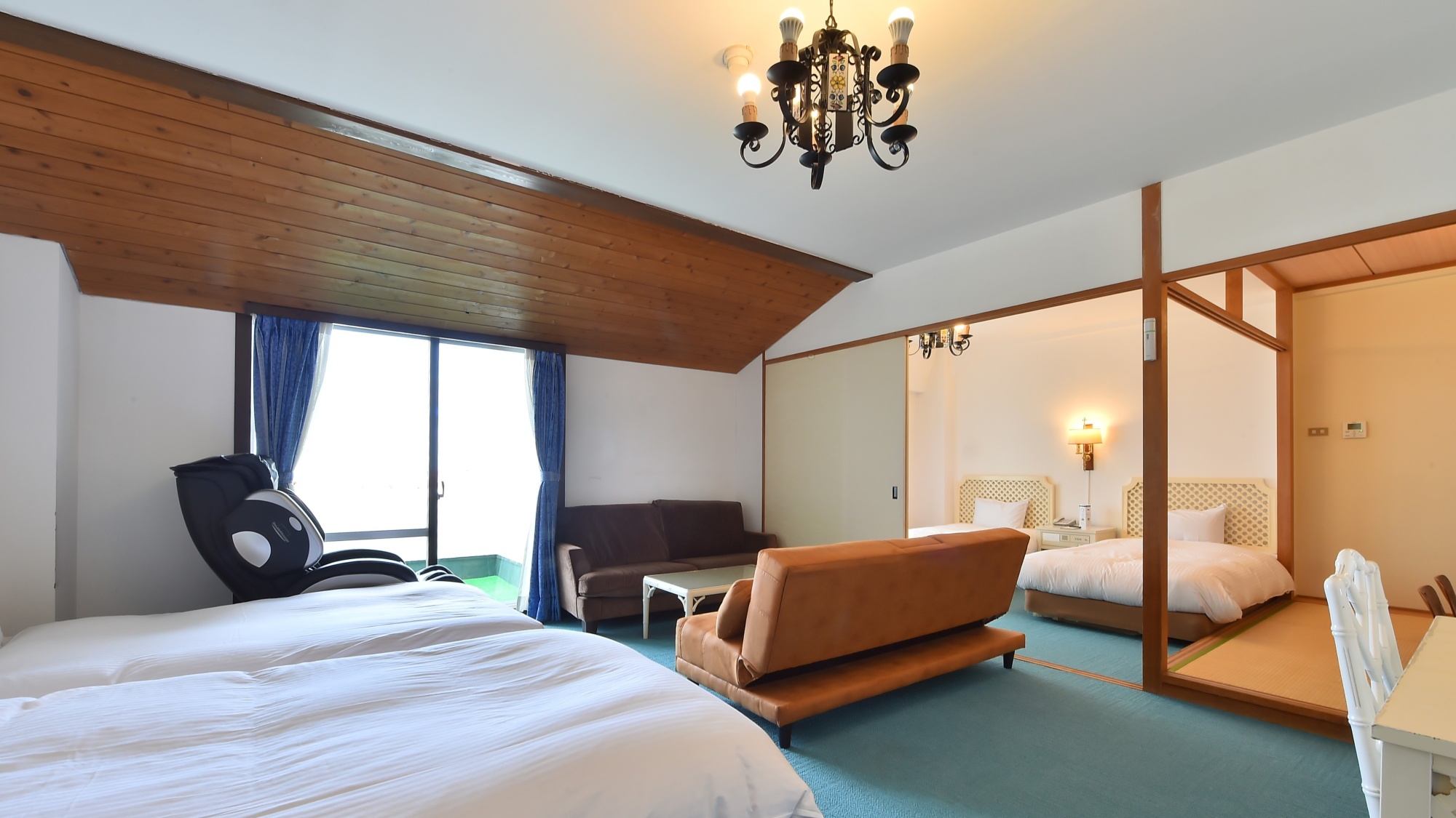 オーシャンビュー　ホテル棟4F和洋室（3〜6名）※ベッド4台