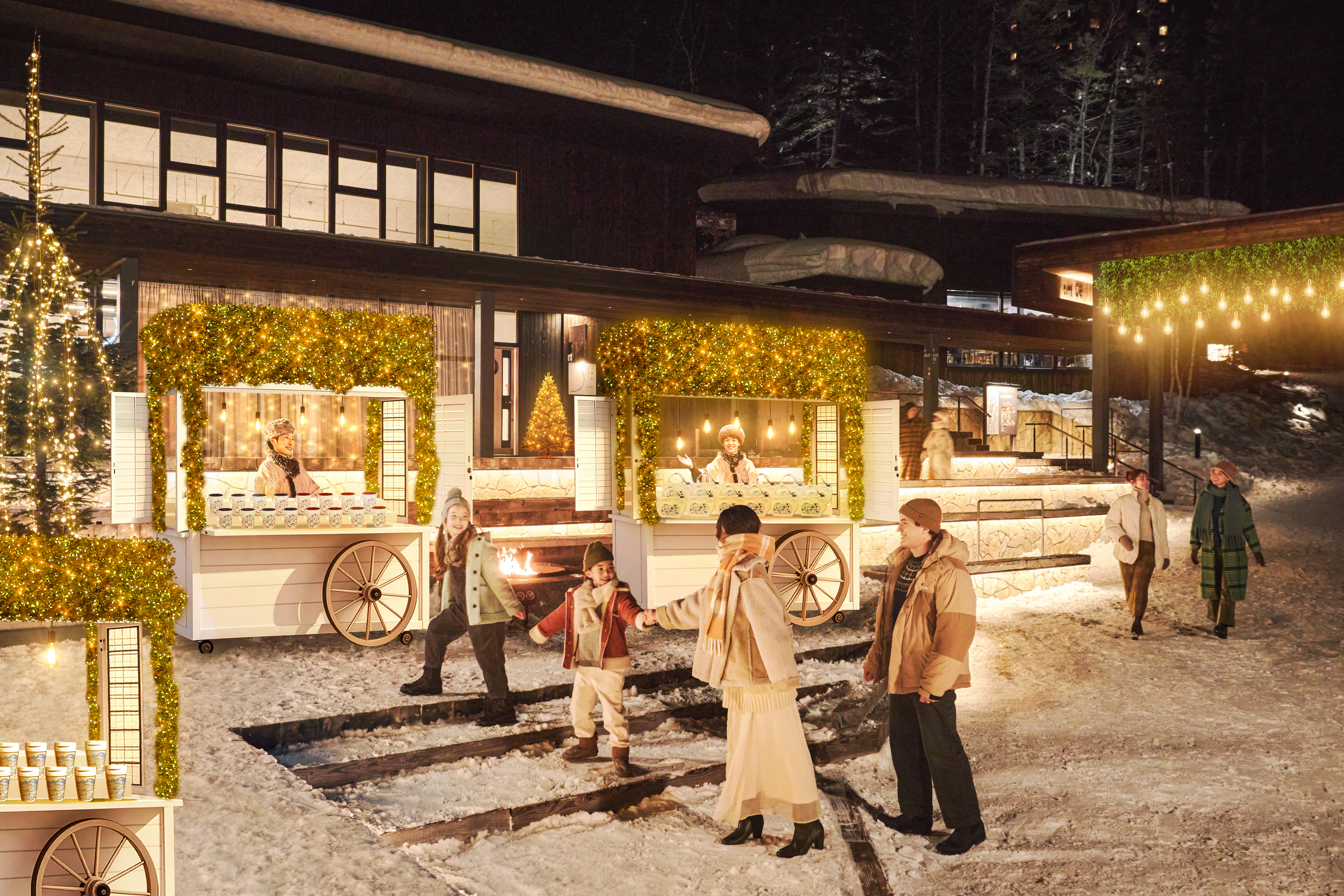 【リゾナーレトマム】ホタルストリートのクリスマスマーケット