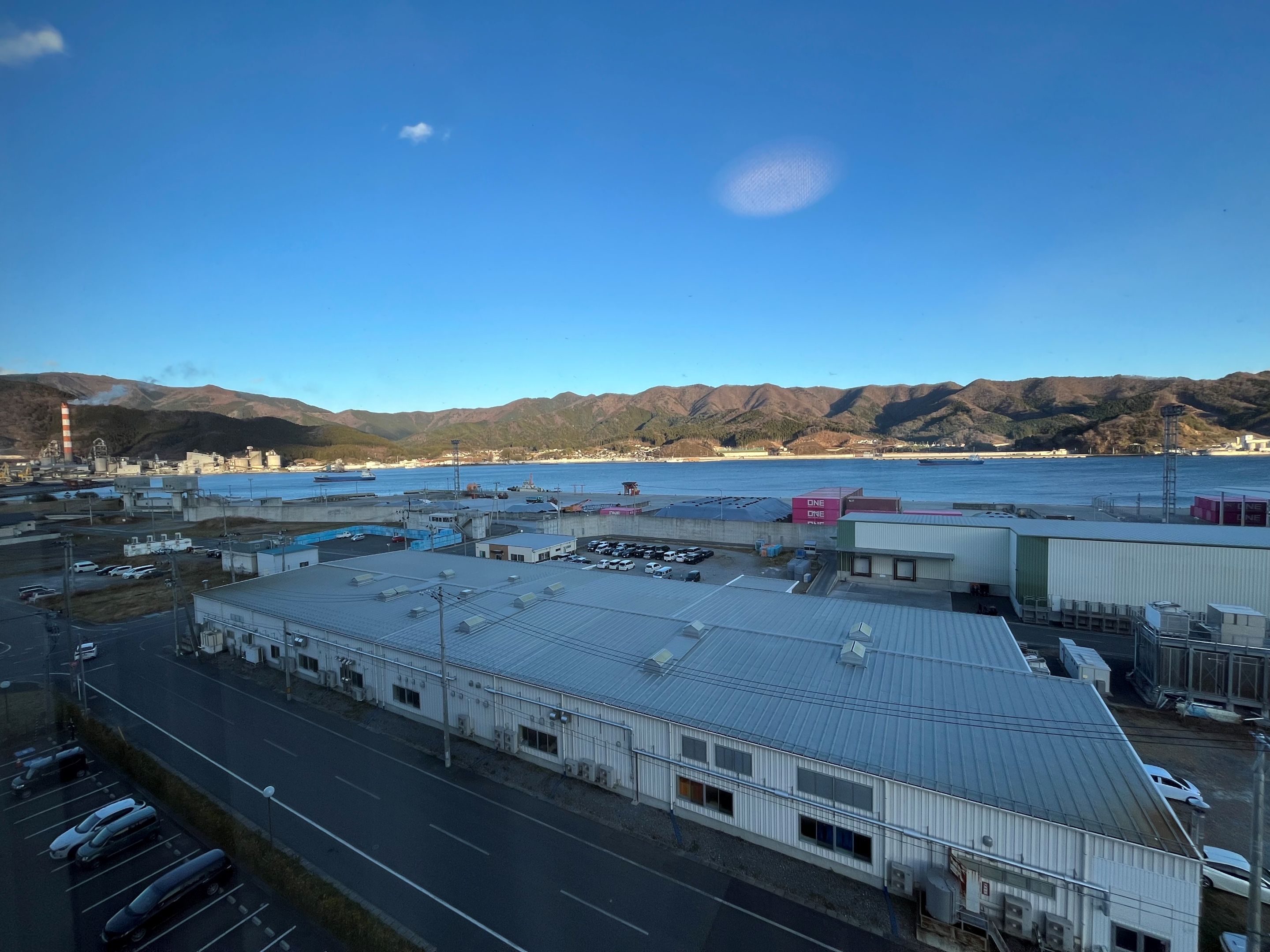 客室からの眺め《大船渡の海を一望できます》