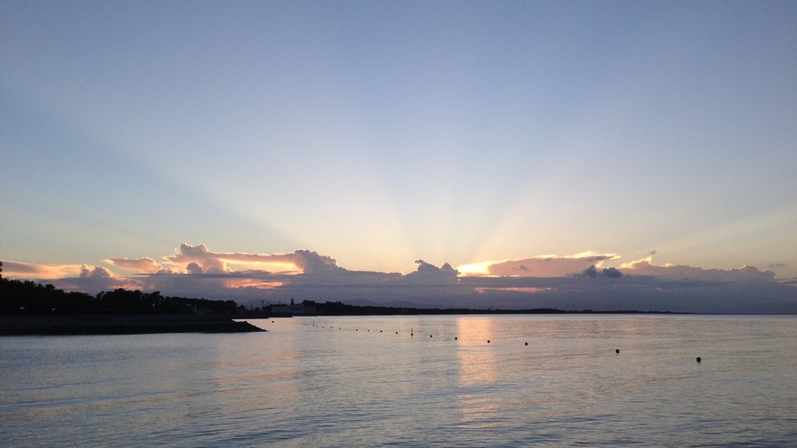 二見ヶ浦の夕焼け