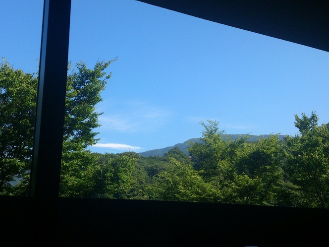 お部屋から眺める夏の空