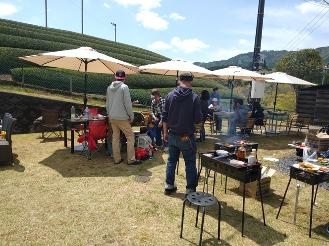 京都　和束荘　野外BBQ