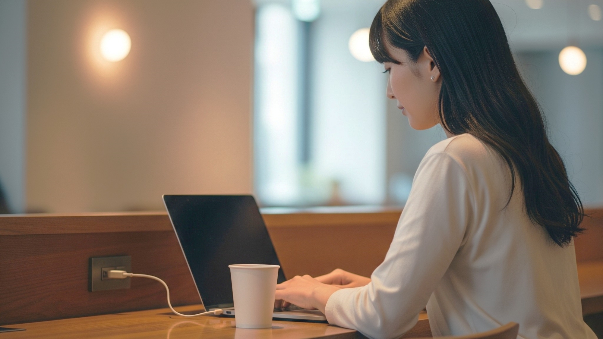 テレワークの作業スペースにもピッタリ※使用感イメージ