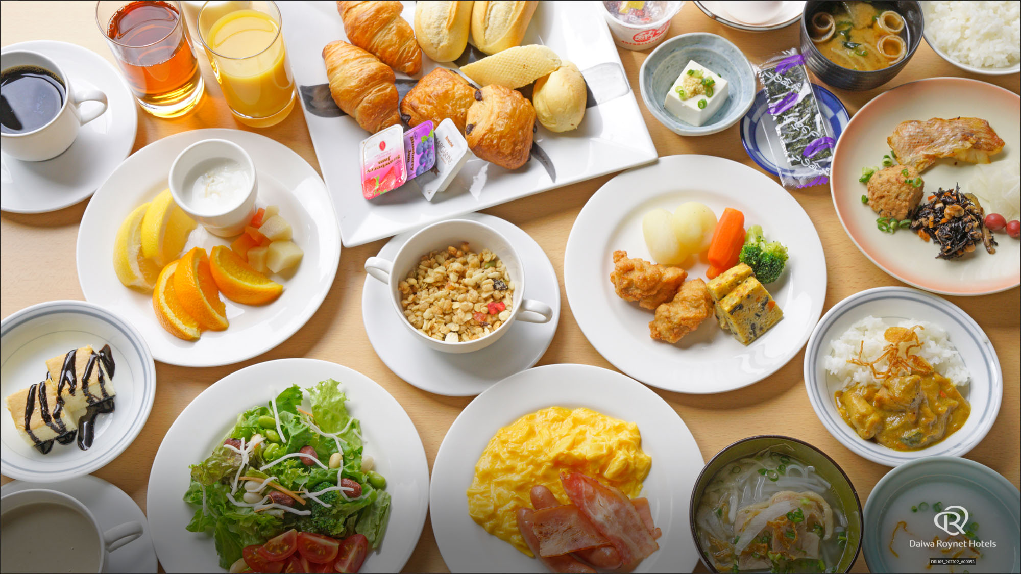 【朝食】バイキング　/ 朝食時間6：30～10：00（最終入店9：40）
