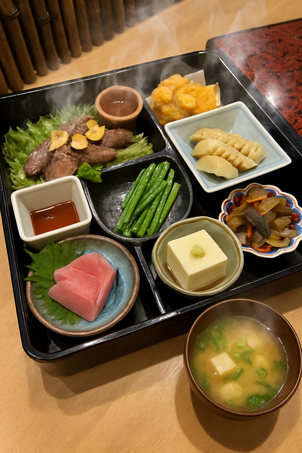 おひとり様でも楽しめるように豪華弁当をお召し上がりください。
