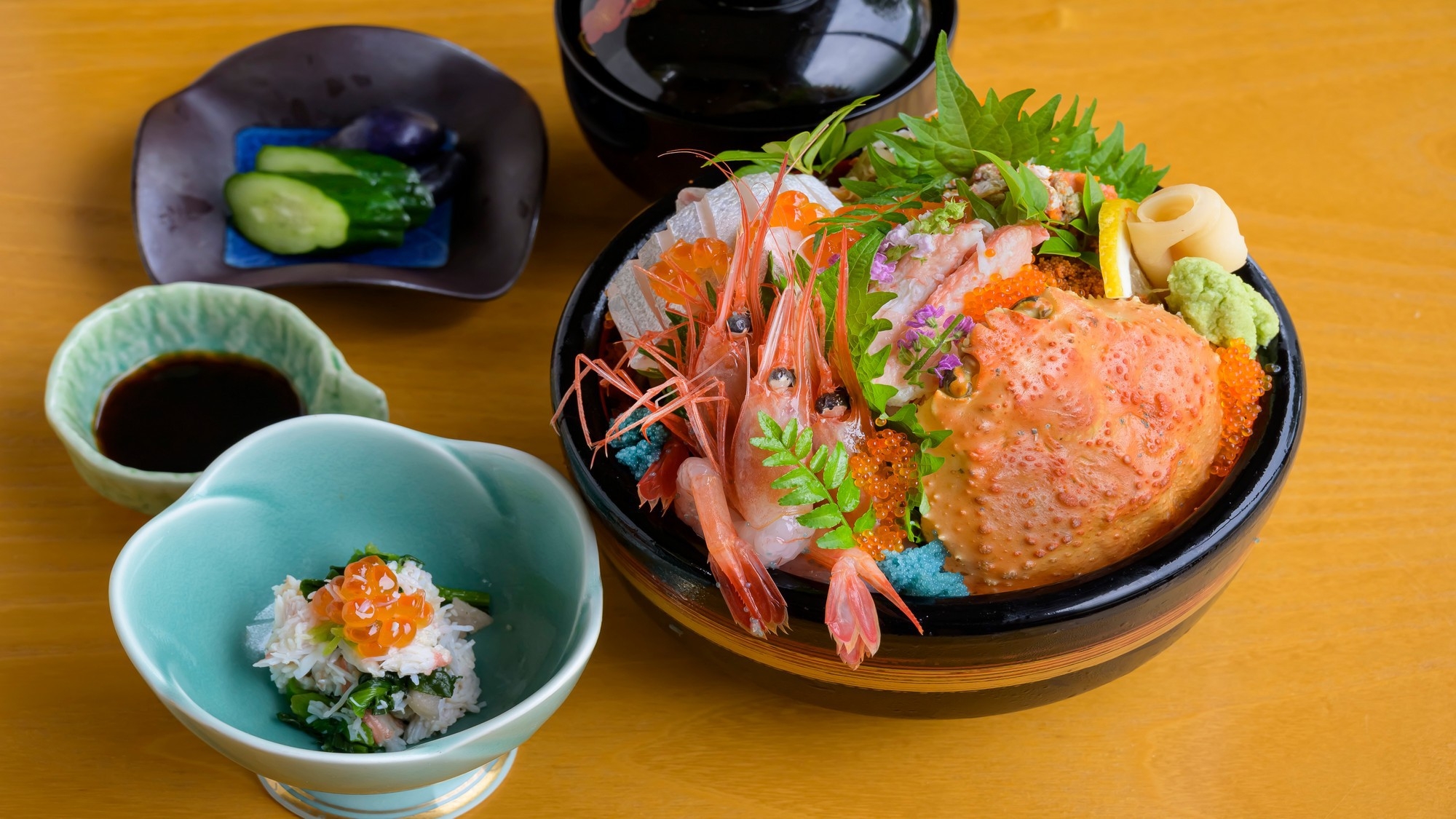 【日帰り〇せいこ蟹入海鮮丼】2024新登場♪せいこ蟹にぶりに甘エビ！5500円〇個室休憩＋入浴タオル