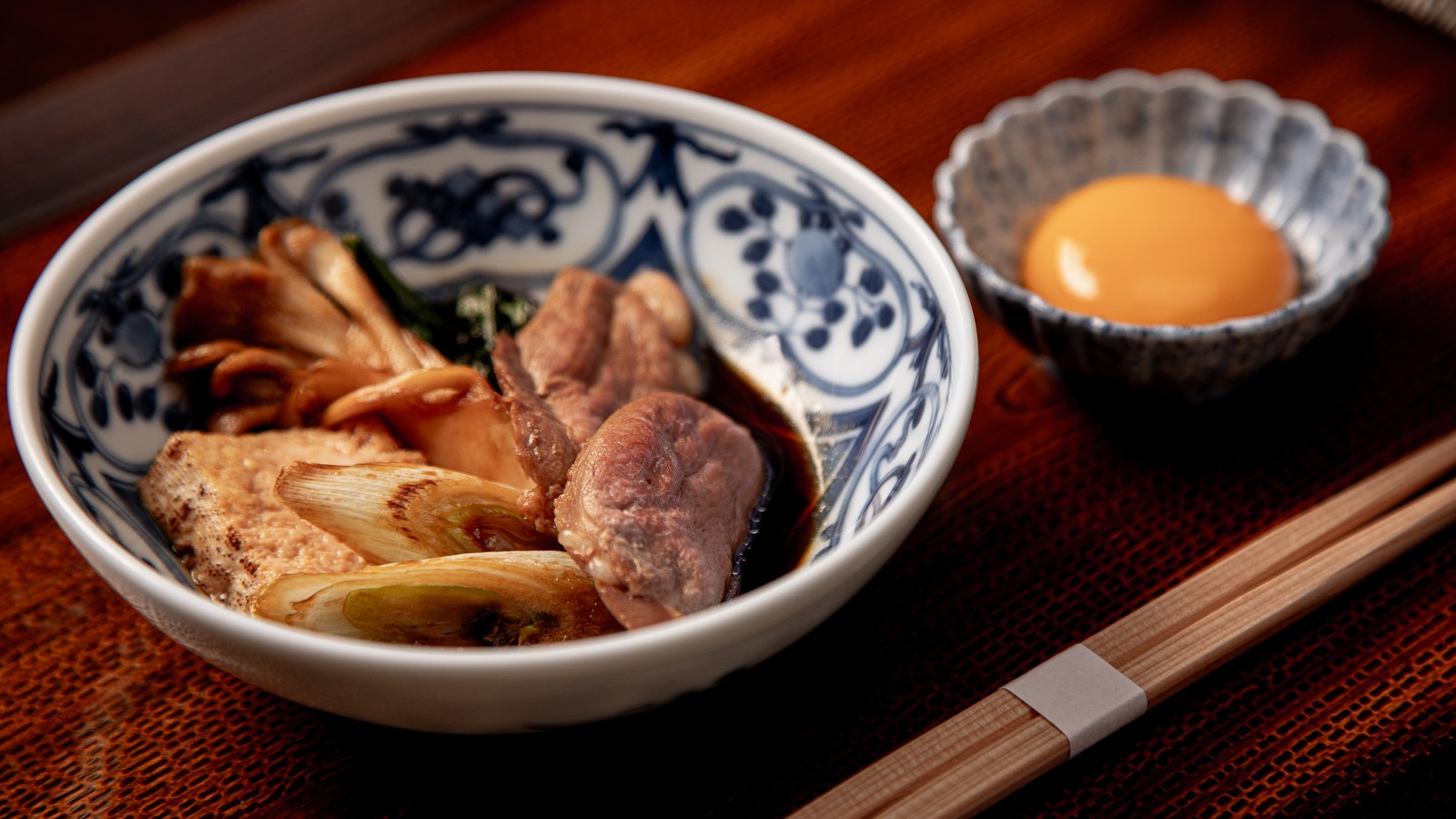 萃の膳／台の物〈冬のお料理〉鴨すき焼き