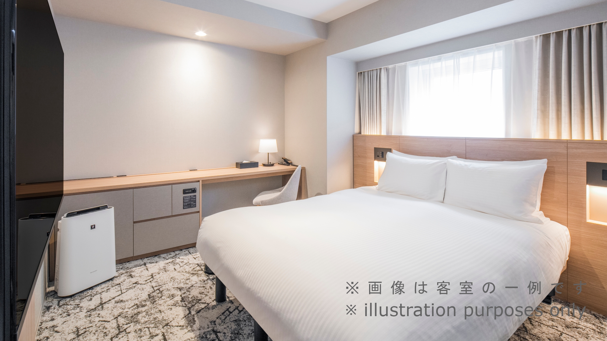 【2025年5月改装】スタンダードダブル（客室一例）