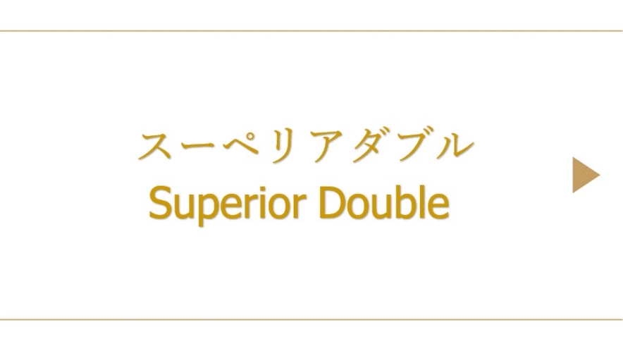 スーペリアダブル（約16平米/ベッド幅140㎝)