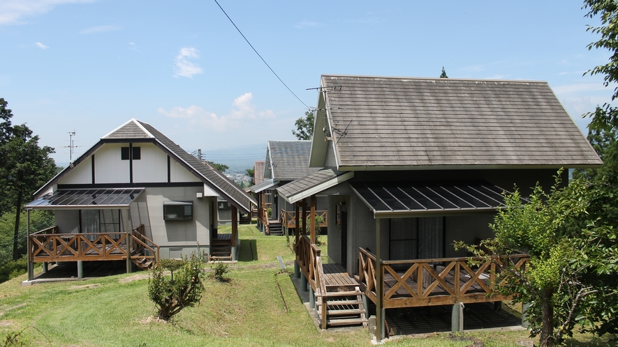 *【外観】コテージの全景です。大自然をのんびりとご満喫ください。