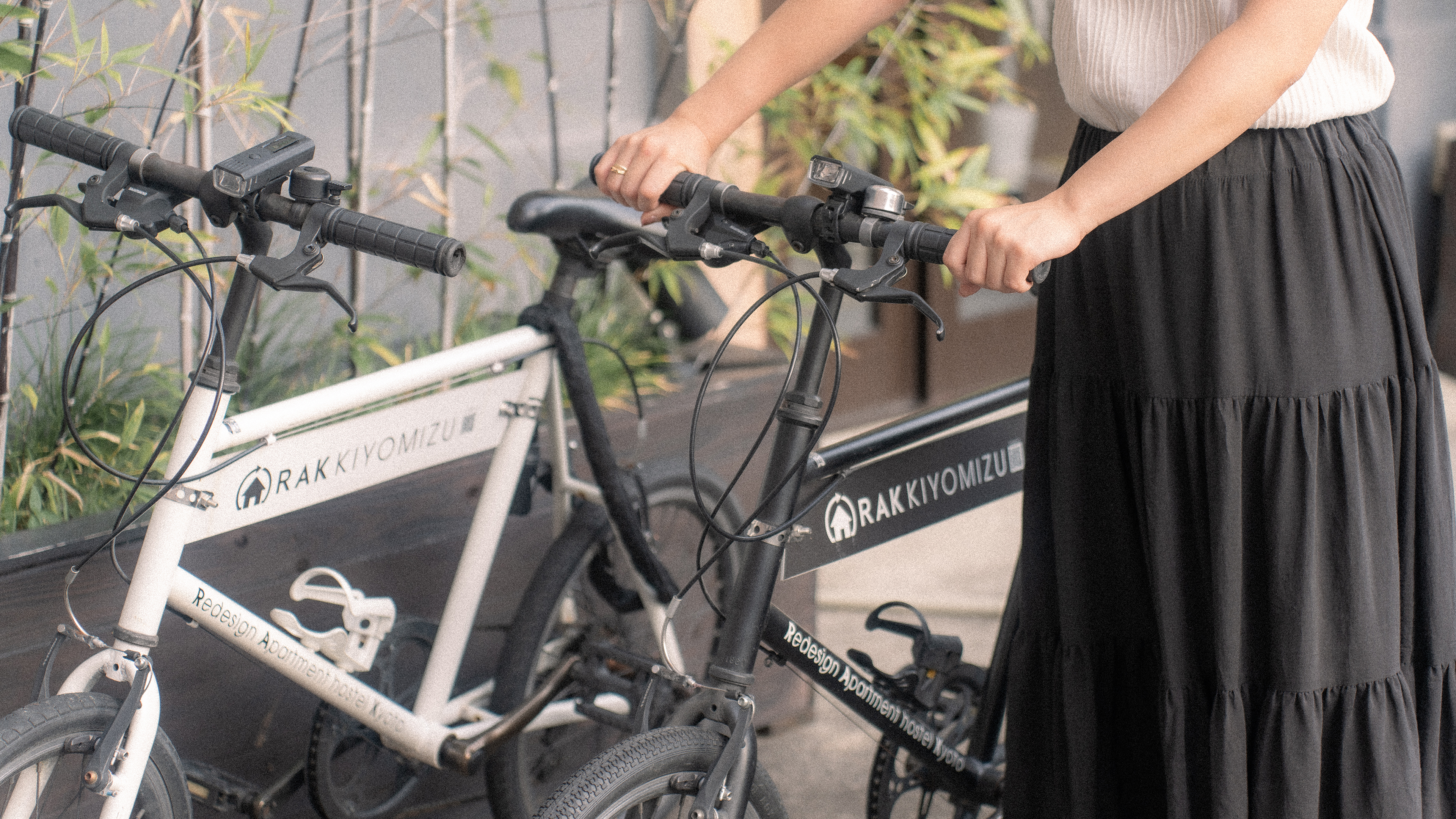 オリジナルラッピングを施したレンタルサイクル用の自転車【2台】