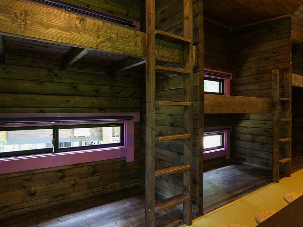 【壱の棟＜1K＋ロフト＞古民家風コテージ】上部ロフト