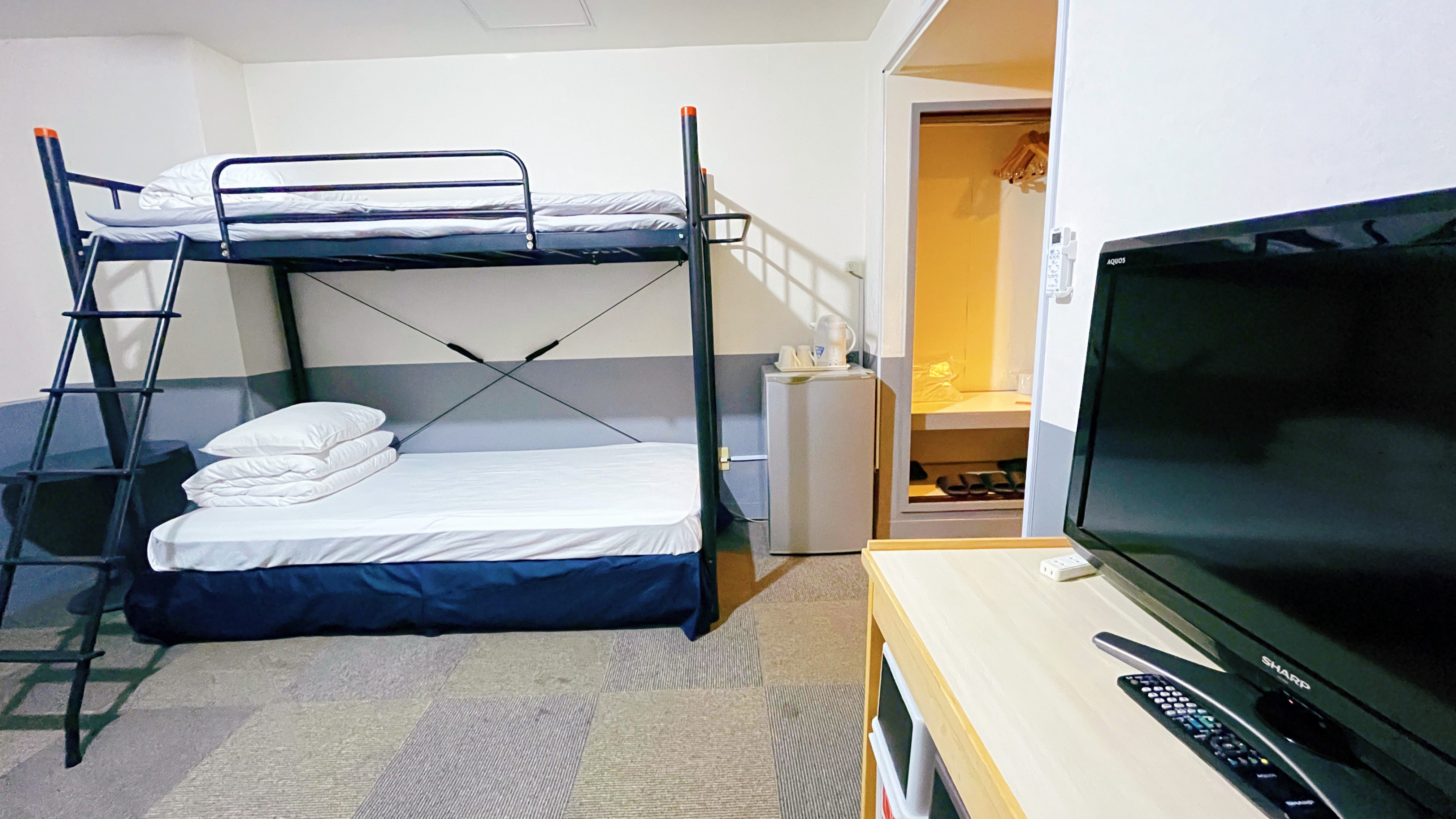 【フォースルーム】  ベッドタイプが異なる2タイプのお部屋をご用意（指定不可）