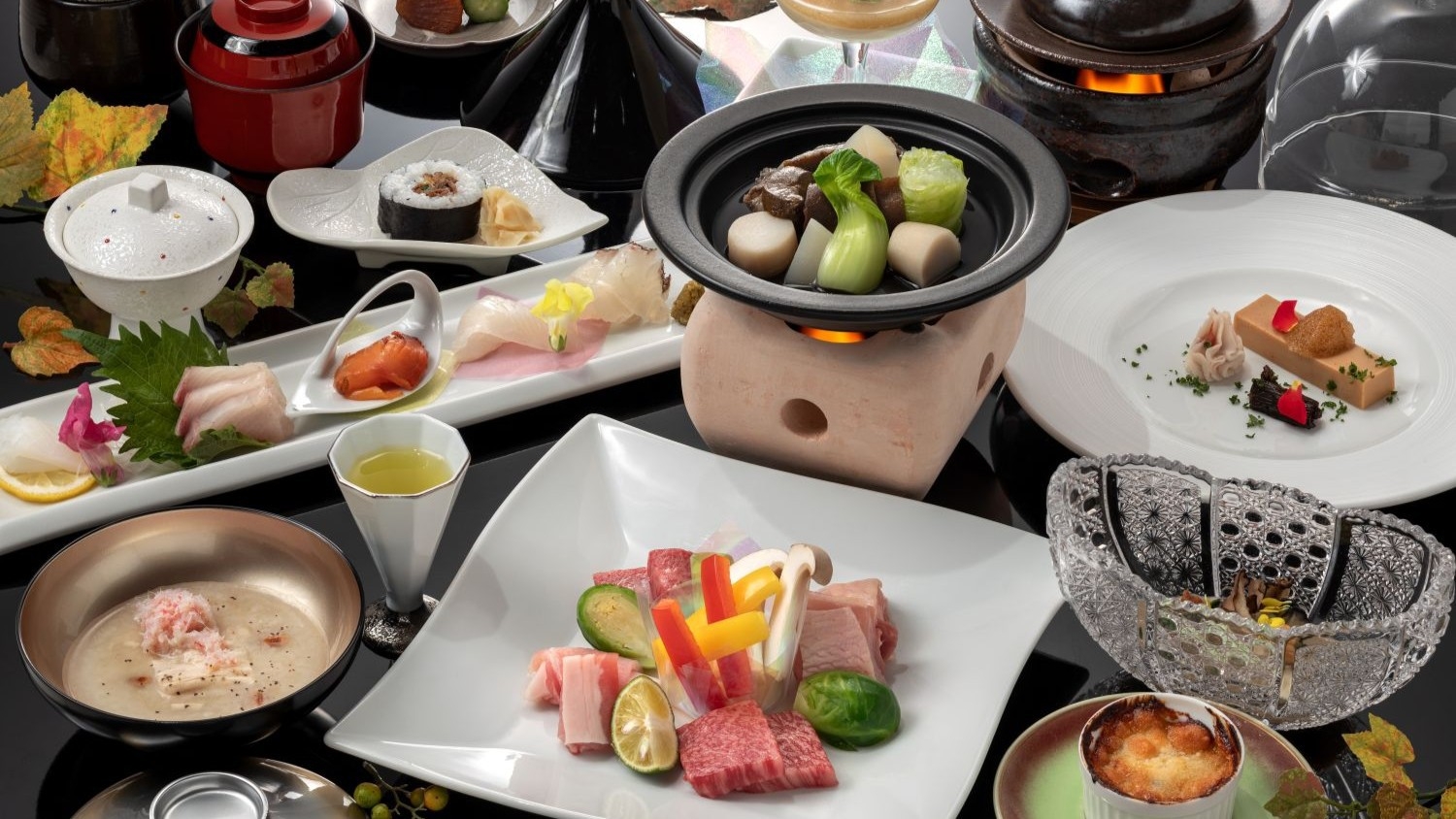 【基本プラン】佐賀牛付き懐石を堪能｜美肌湯に満たされる基本懐石プラン｜五感がひらく“和リトリート”